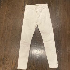 Topshop moto white skinny jeans size W28